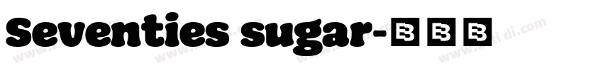 Seventies sugar字体转换